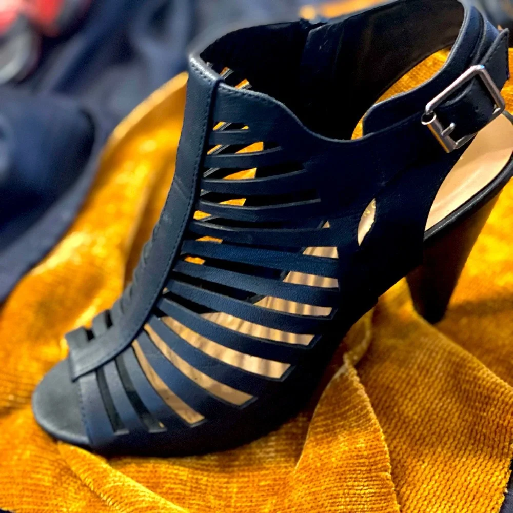 Strappy Bootie Heels - Picture 2 of 2